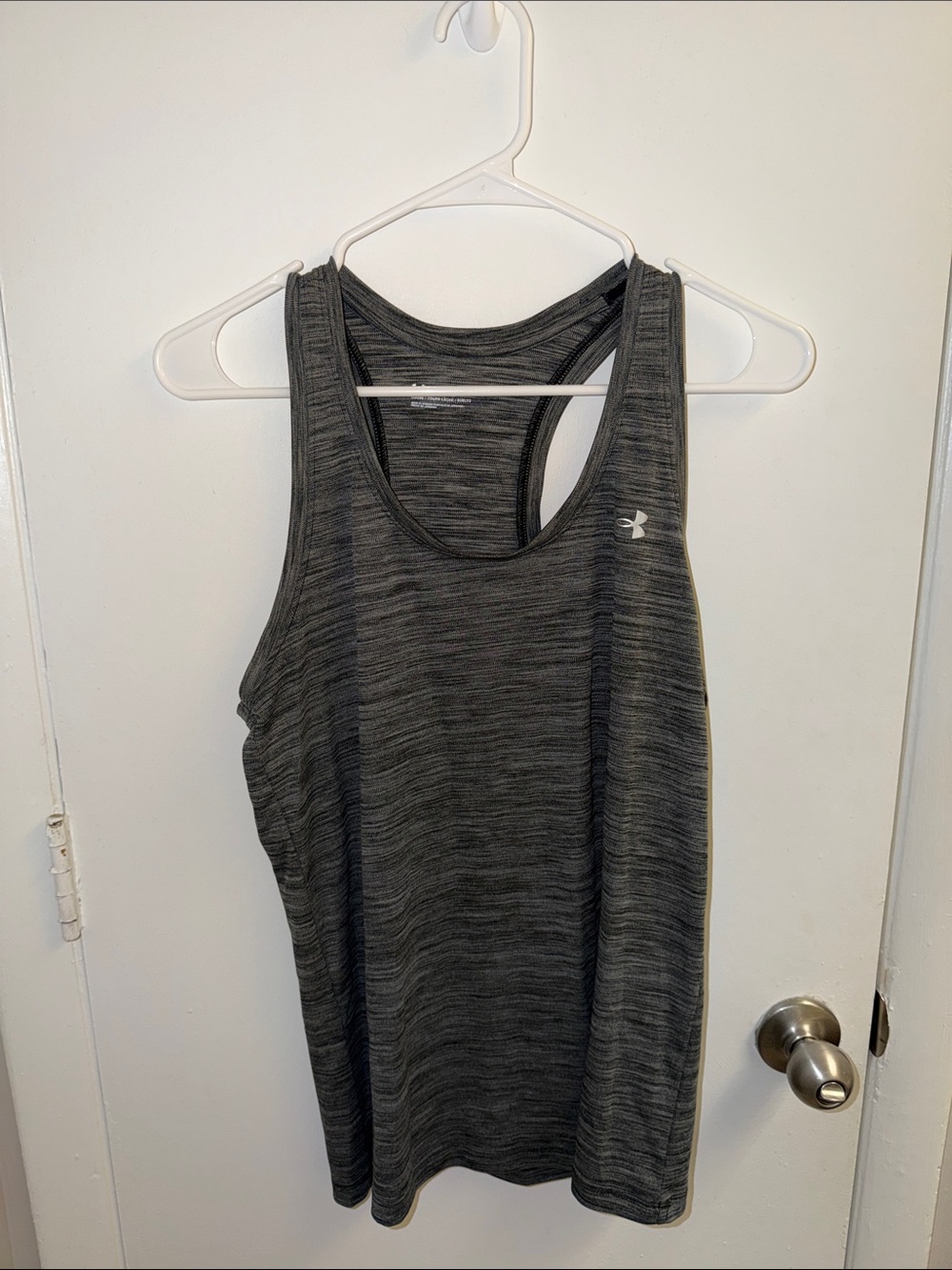 Under Armour Women's Charcoal Heather Racerback Tank